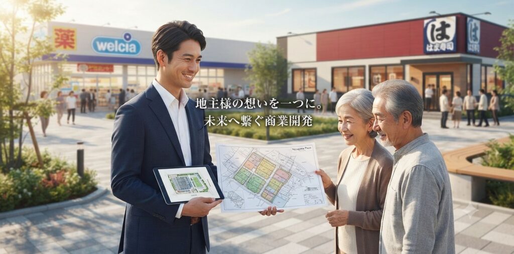 【実績】7名の地主様の想いを一つに。相続・境界の課題を乗り越え、地域の賑わいを創出した寝屋川市の商業開発プロジェクト
